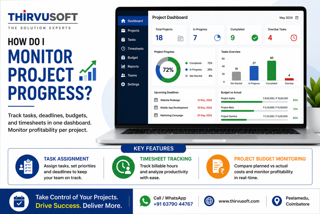 How Do I Monitor Project Progress Effectively with ERP? - Cover Image